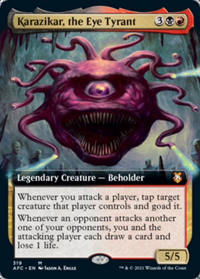 Karazikar, the Eye Tyrant (Extended Art) [Dungeons & Dragons: Adventures in the Forgotten Realms Commander] - Magic: The Gathering - Card Brawlers | Quebec | Canada |