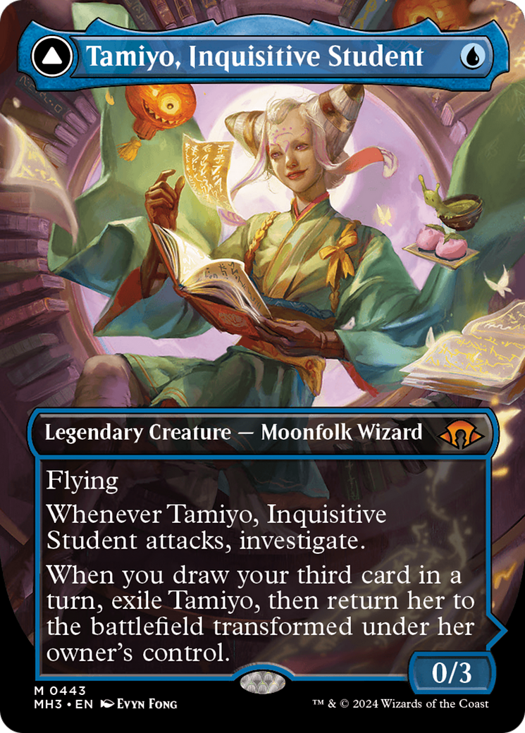 Tamiyo, Inquisitive Student // Tamiyo, Seasoned Scholar (Borderless) [Modern Horizons 3] - Magic: The Gathering - Card Brawlers | Quebec | Canada |