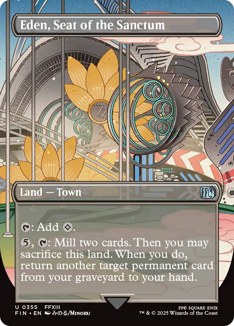 Eden, Seat of the Sanctum (Borderless) [FINAL FANTASY] - Magic: The Gathering - Card Brawlers | Quebec | Canada |