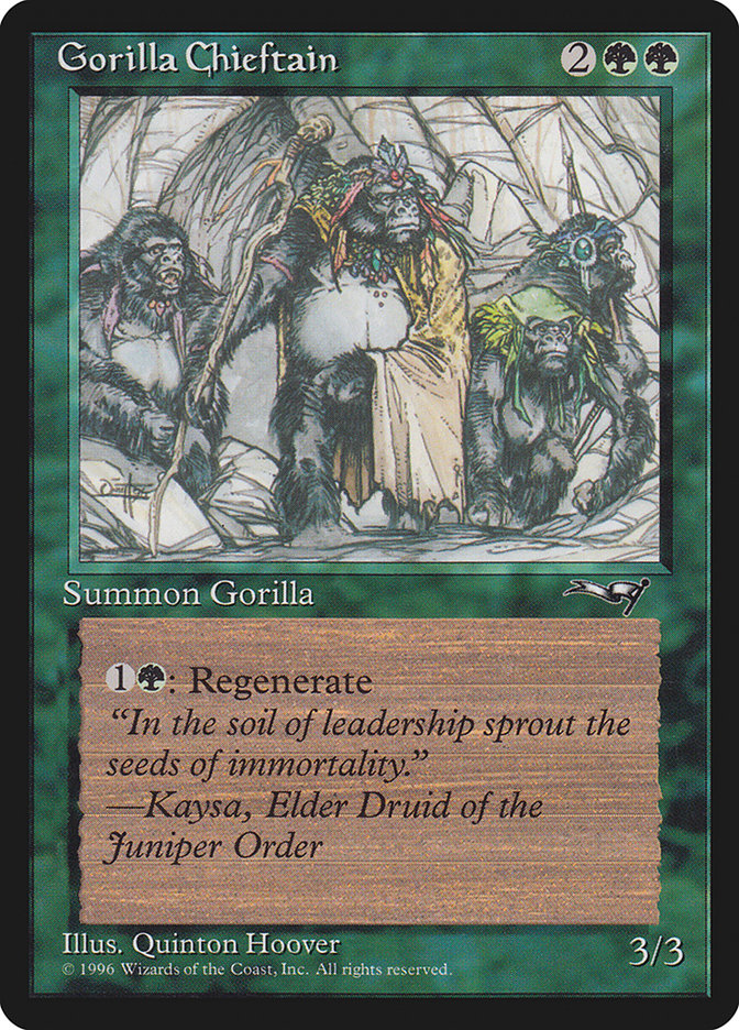 Gorilla Chieftain (Four Gorilla Art) [Alliances] - Magic: The Gathering - Card Brawlers | Quebec | Canada |