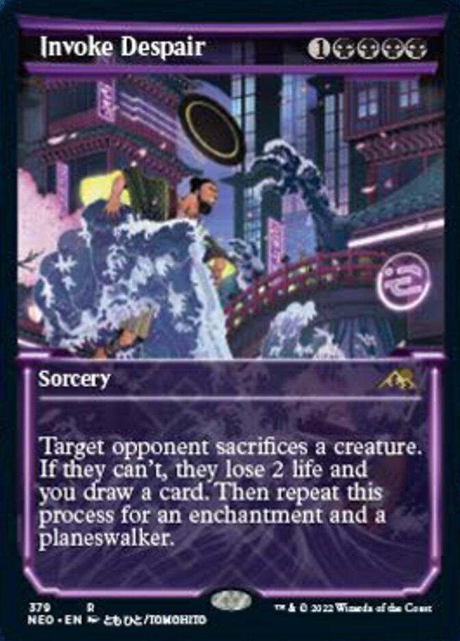 Invoke Despair (Showcase Soft Glow) [Kamigawa: Neon Dynasty] - Magic: The Gathering - Card Brawlers | Quebec | Canada |