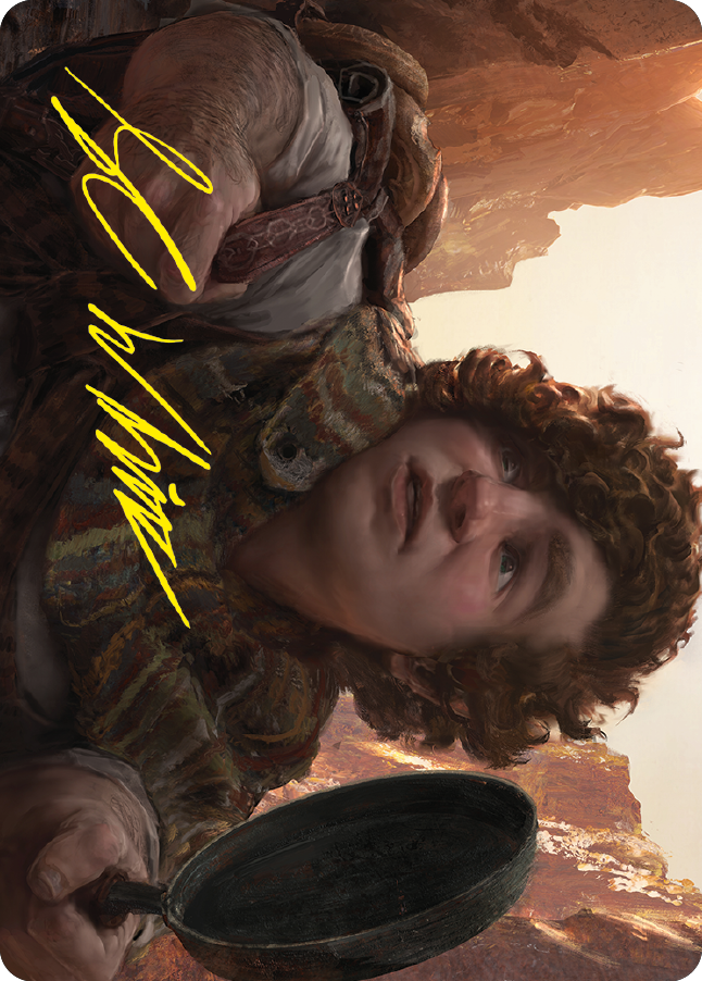 Sam, Loyal Attendant Art Card (Gold-Stamped Signature) [The Lord of the Rings: Tales of Middle-earth Art Series] - Magic: The Gathering - Card Brawlers | Quebec | Canada |