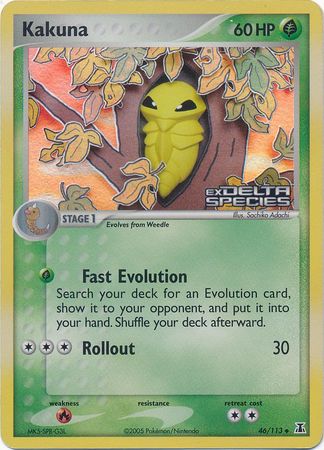 Kakuna (46/113) (Stamped) [EX: Delta Species] - Pokémon - Card Brawlers | Quebec | Canada |