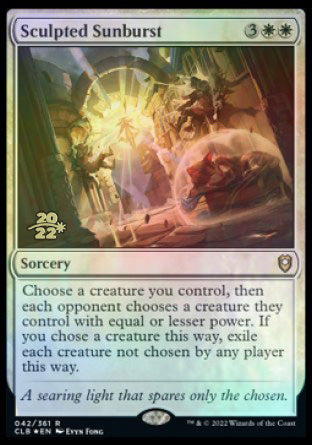 Sculpted Sunburst [Commander Legends: Battle for Baldur's Gate Prerelease Promos] - Magic: The Gathering - Card Brawlers | Quebec | Canada |