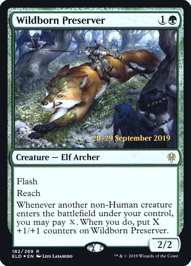 Wildborn Preserver [Throne of Eldraine Prerelease Promos] - Magic: The Gathering - Card Brawlers | Quebec | Canada |