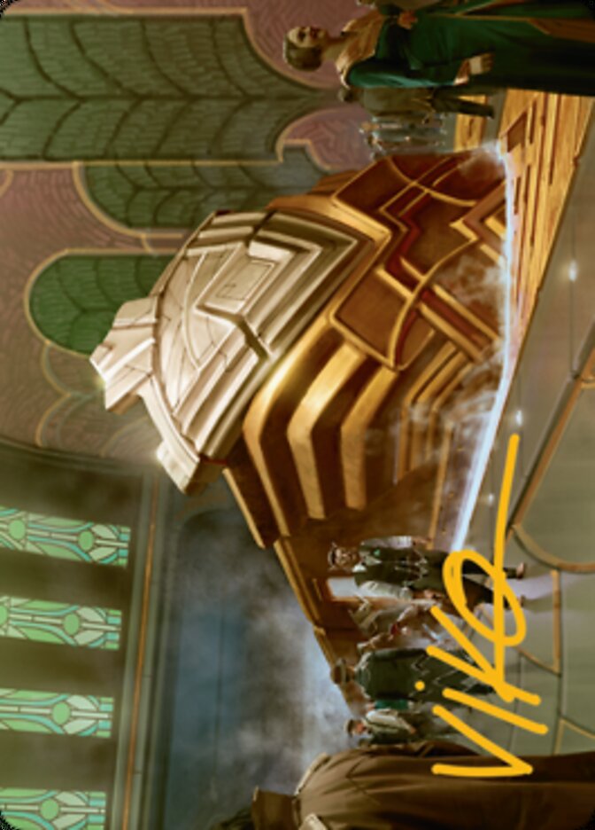Capenna Express Art Card (Gold-Stamped Signature) [Streets of New Capenna Art Series] - Magic: The Gathering - Card Brawlers | Quebec | Canada |