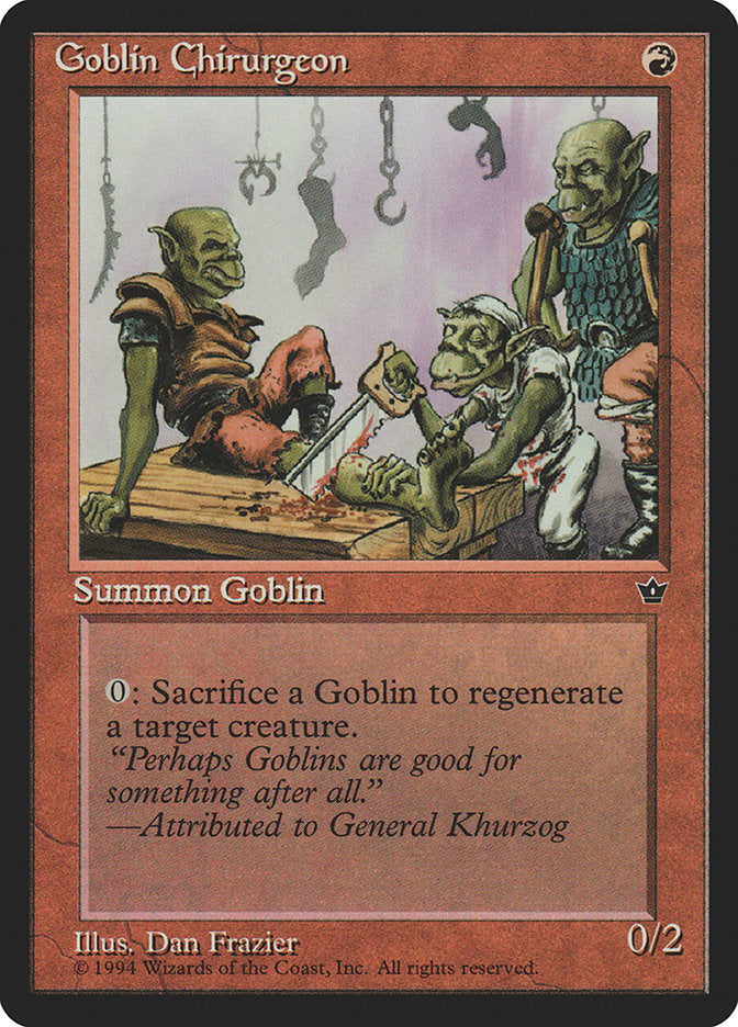 Goblin Chirurgeon (Dan Frazier) [Fallen Empires] - Magic: The Gathering - Card Brawlers | Quebec | Canada |