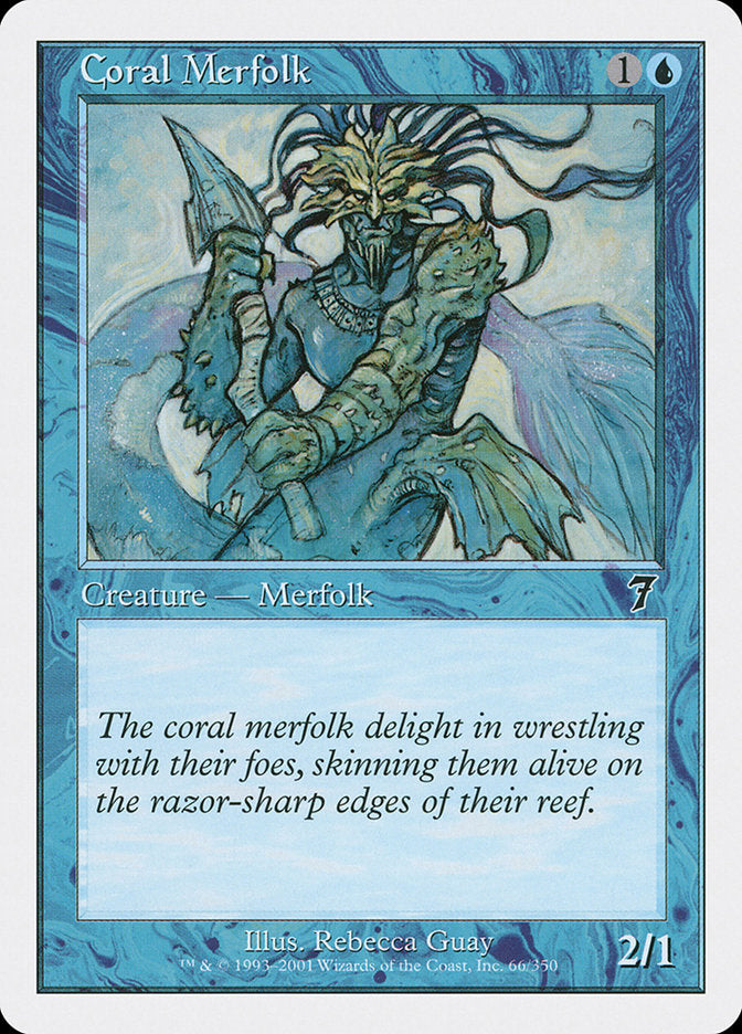 Coral Merfolk [Seventh Edition] - Magic: The Gathering - Card Brawlers | Quebec | Canada |