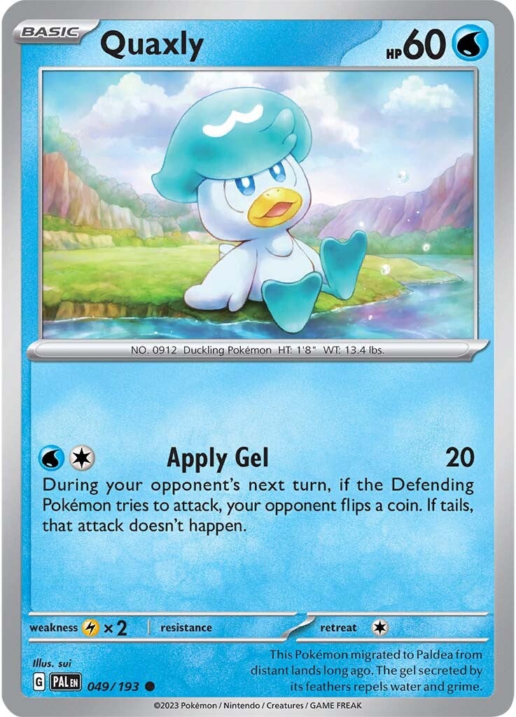 Quaxly (049/193) [Scarlet & Violet: Paldea Evolved] - Pokémon - Card Brawlers | Quebec | Canada |