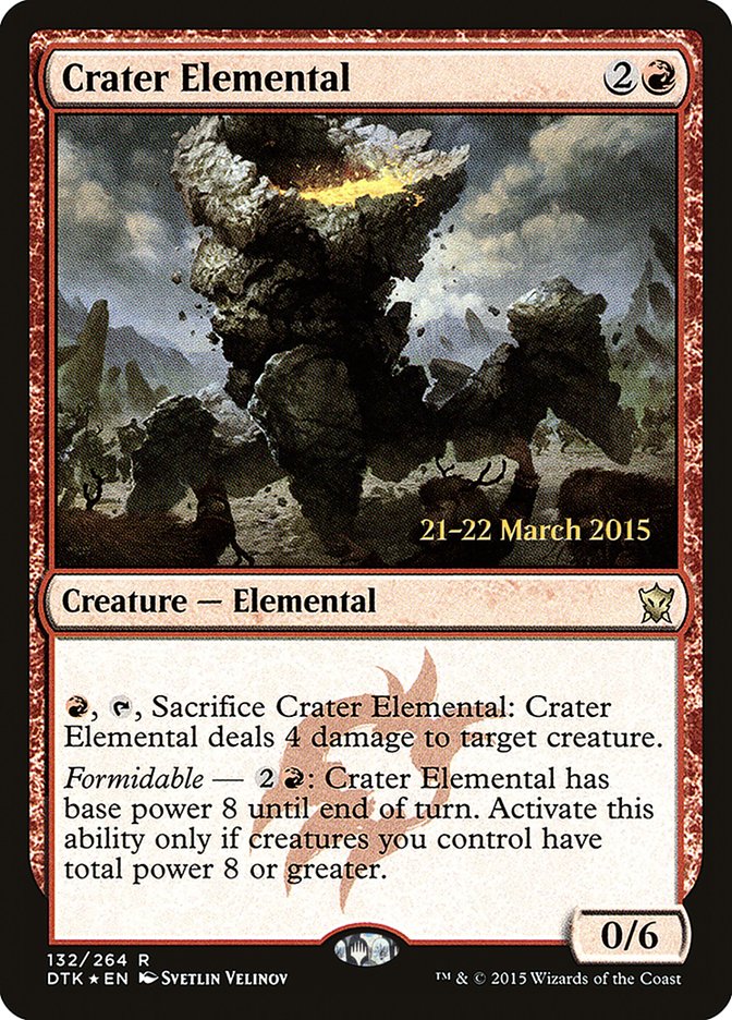 Crater Elemental [Dragons of Tarkir Prerelease Promos] - Magic: The Gathering - Card Brawlers | Quebec | Canada |
