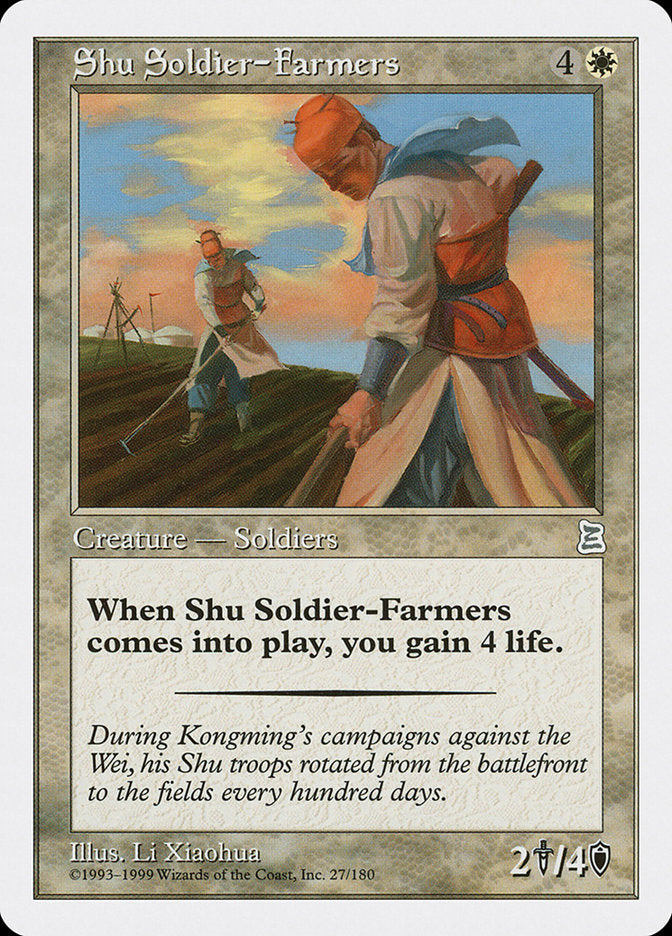 Shu Soldier-Farmers [Portal Three Kingdoms] - Magic: The Gathering - Card Brawlers | Quebec | Canada |