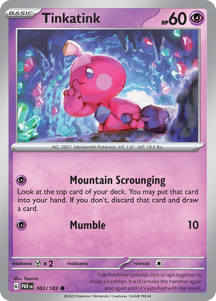 Tinkatink (082/182) [Scarlet & Violet: Paradox Rift] - Pokémon - Card Brawlers | Quebec | Canada |