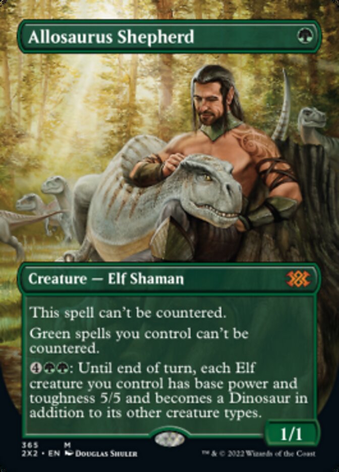 Allosaurus Shepherd (Borderless Alternate Art) [Double Masters 2022] - Magic: The Gathering - Card Brawlers | Quebec | Canada |