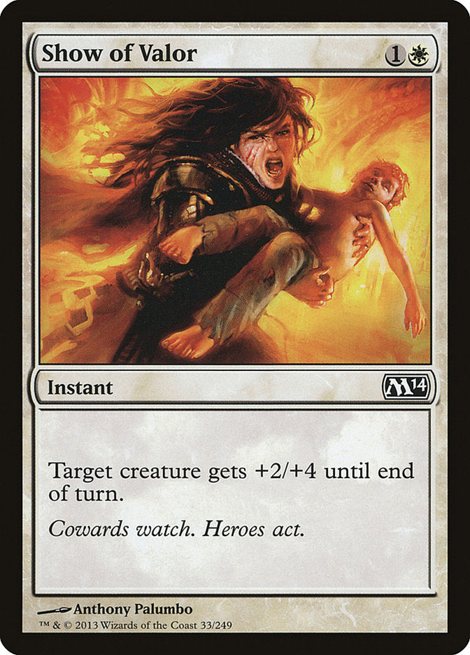 Show of Valor [Magic 2014] - Magic: The Gathering - Card Brawlers | Quebec | Canada |