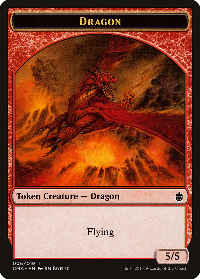 Dragon Token [Commander Anthology Tokens] - Magic: The Gathering - Card Brawlers | Quebec | Canada |