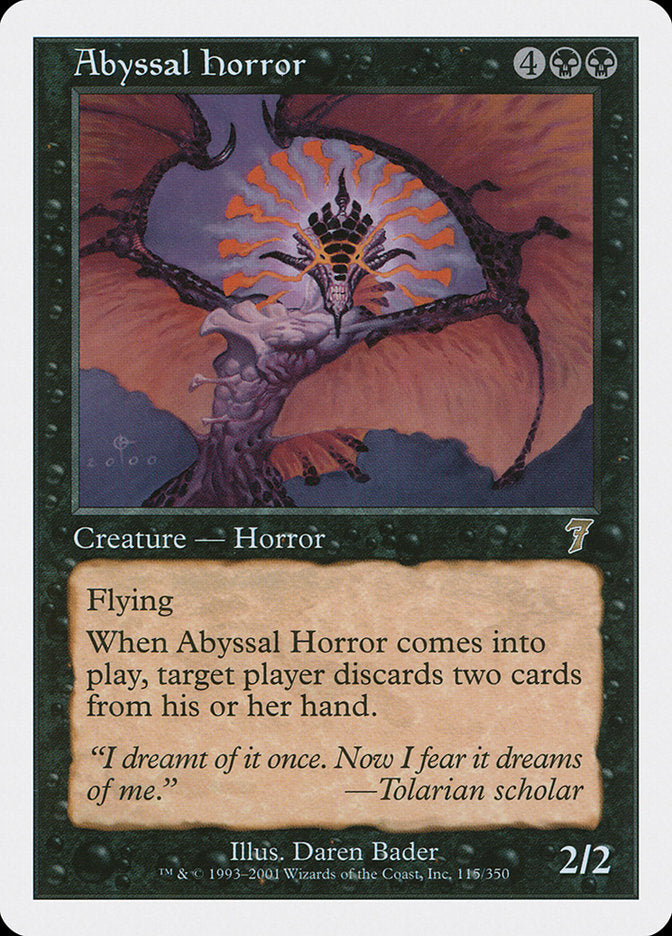 Abyssal Horror [Seventh Edition] - Magic: The Gathering - Card Brawlers | Quebec | Canada |