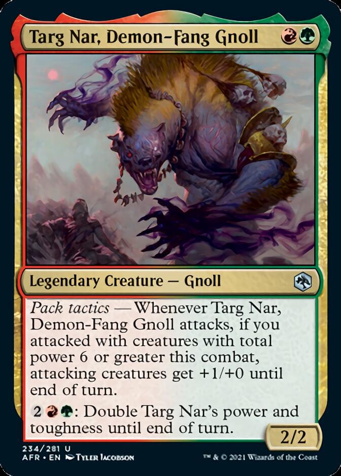 Targ Nar, Demon-Fang Gnoll [Dungeons & Dragons: Adventures in the Forgotten Realms] - Magic: The Gathering - Card Brawlers | Quebec | Canada |