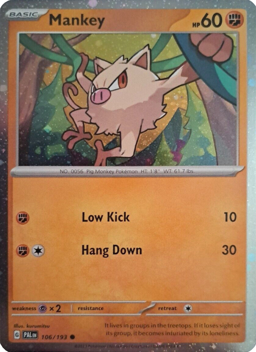 Mankey (106/193) (Cosmos Holo) [Scarlet & Violet: Paldea Evolved] - Pokémon - Card Brawlers | Quebec | Canada |