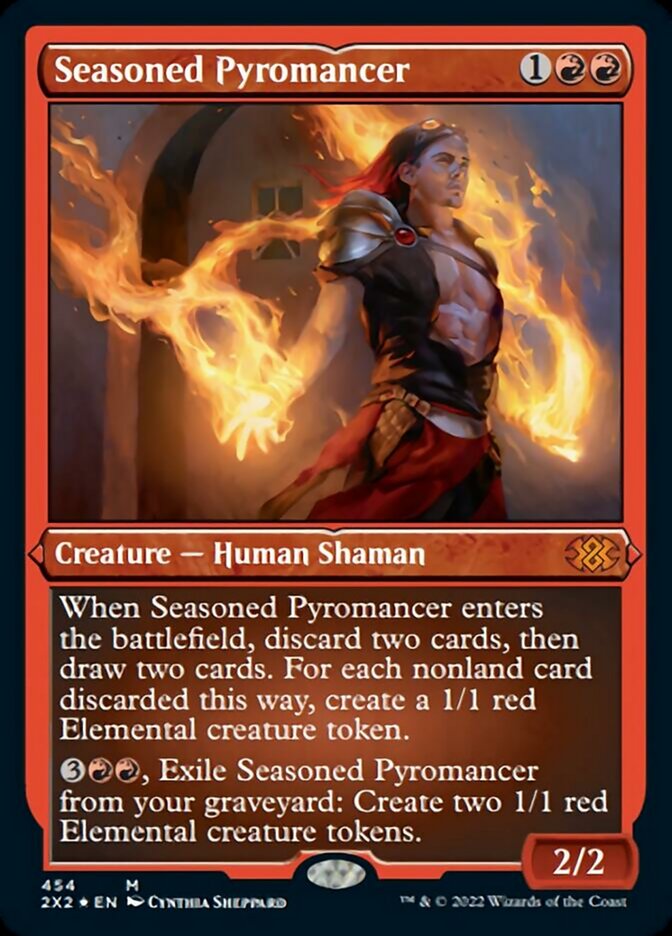 Seasoned Pyromancer (Foil Etched) [Double Masters 2022] - Magic: The Gathering - Card Brawlers | Quebec | Canada |