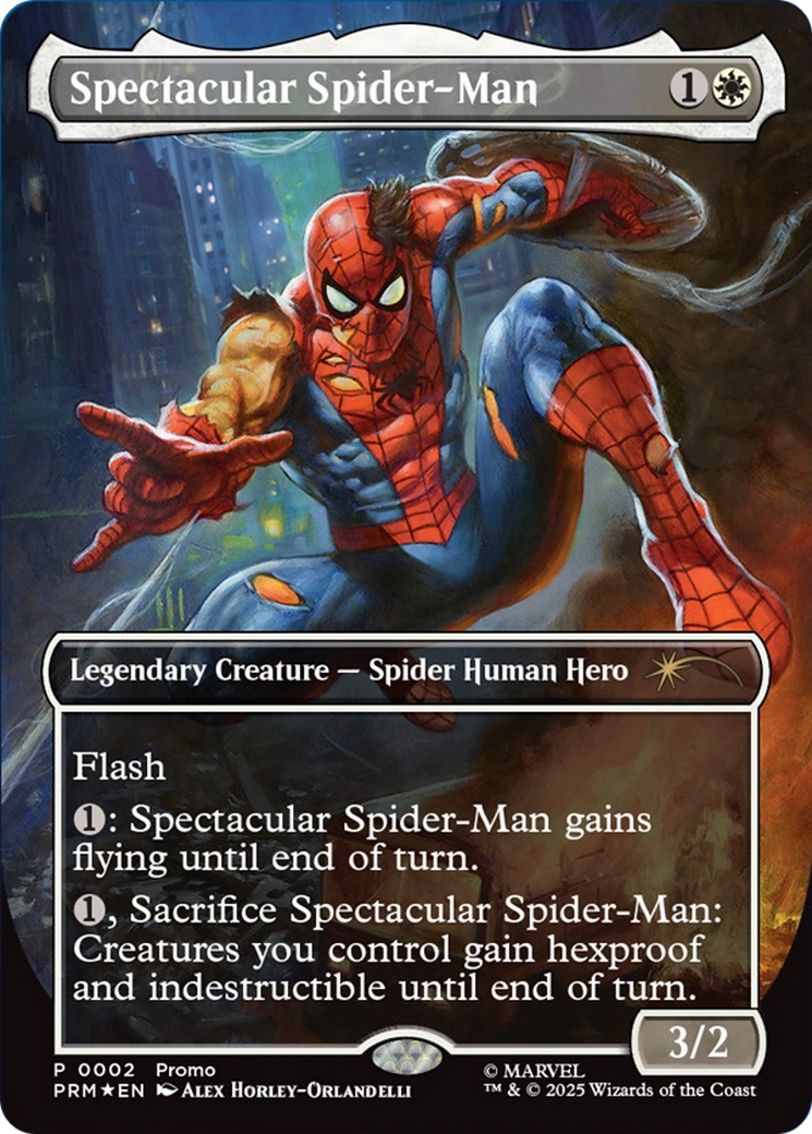 Spectacular Spider-Man (Borderless) [Media Promos] - Magic: The Gathering - Card Brawlers | Quebec | Canada |
