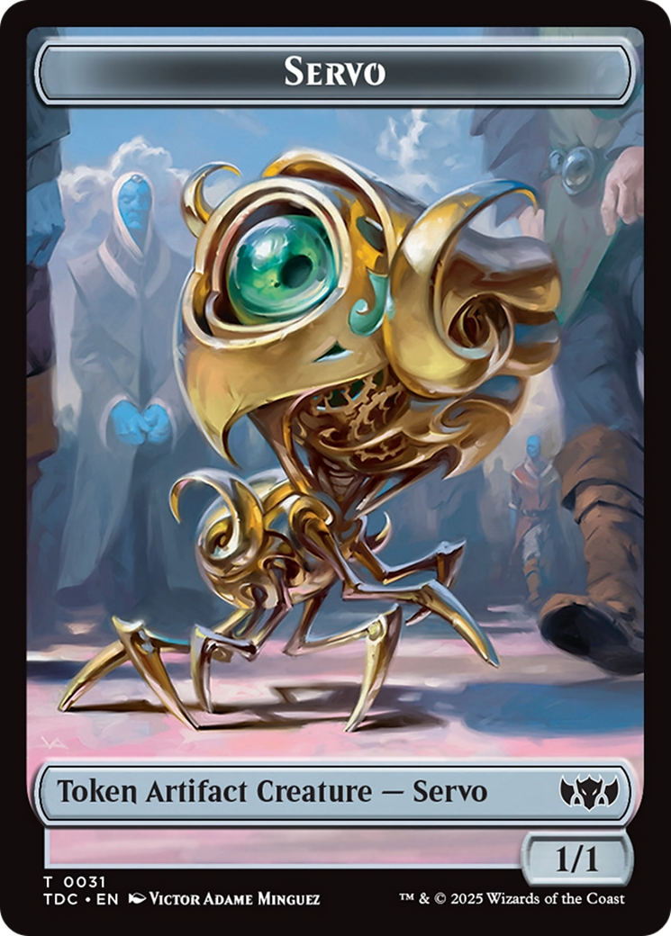 Servo // Warrior Double-Sided Token [Tarkir: Dragonstorm Commander Tokens] - Magic: The Gathering - Card Brawlers | Quebec | Canada |