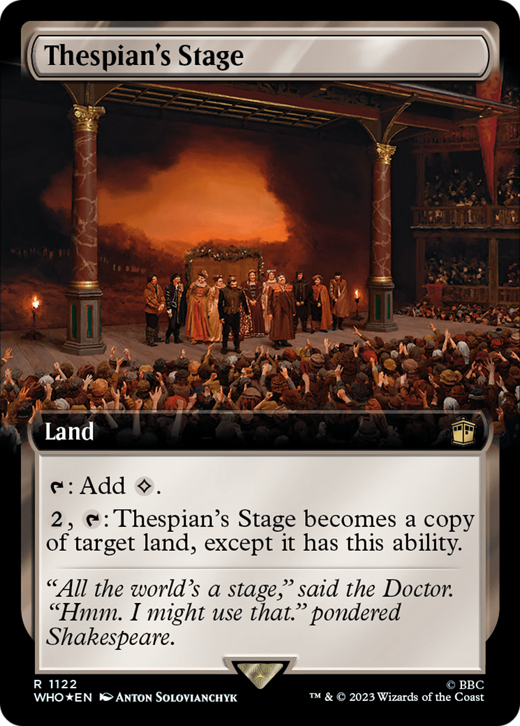Thespian's Stage (Extended Art) (Surge Foil) [Doctor Who] - Magic: The Gathering - Card Brawlers | Quebec | Canada |