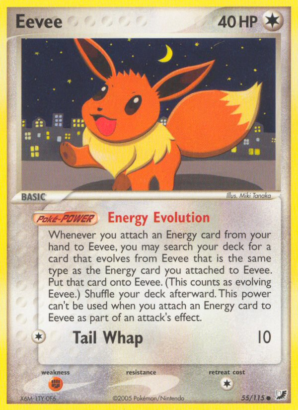 Eevee (55/115) [EX: Unseen Forces] - Pokémon - Card Brawlers | Quebec | Canada |