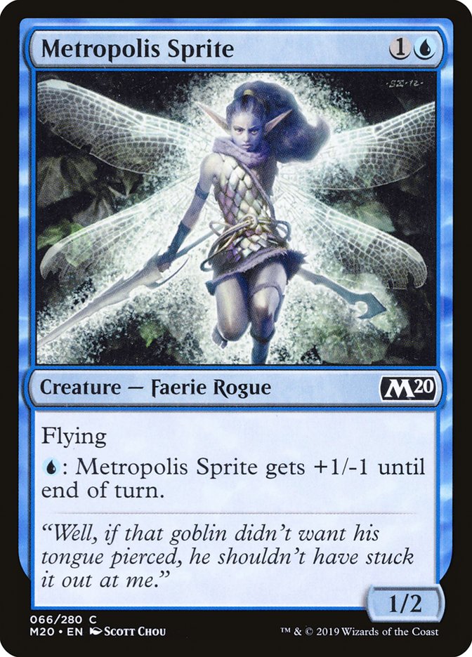 Metropolis Sprite [Core Set 2020] - Magic: The Gathering - Card Brawlers | Quebec | Canada |