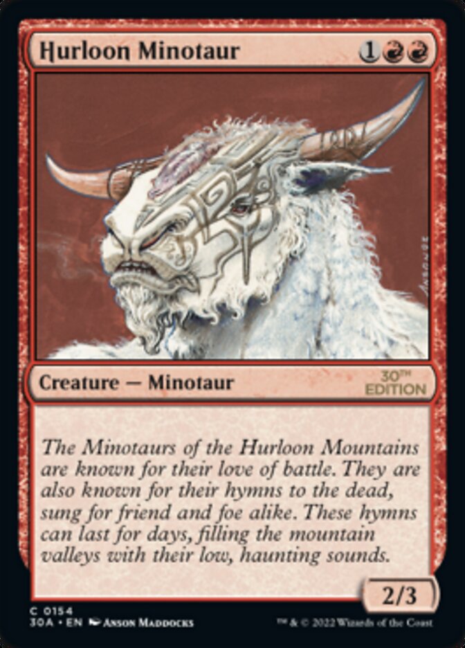 Hurloon Minotaur [30th Anniversary Edition] - Magic: The Gathering - Card Brawlers | Quebec | Canada |