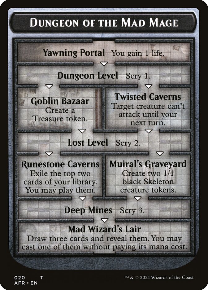 Dungeon of the Mad Mage Token (Oversized) [Oversize Cards] - Magic: The Gathering - Card Brawlers | Quebec | Canada |