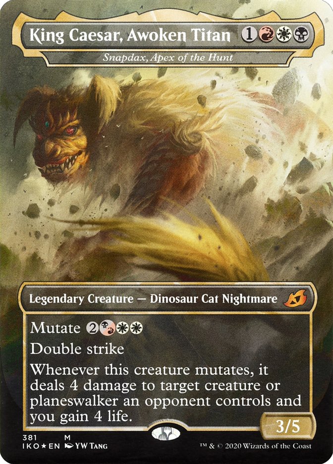 Snapdax, Apex of the Hunt - King Caesar, Awoken Titan (Godzilla Series) [Ikoria: Lair of Behemoths] - Magic: The Gathering - Card Brawlers | Quebec | Canada |