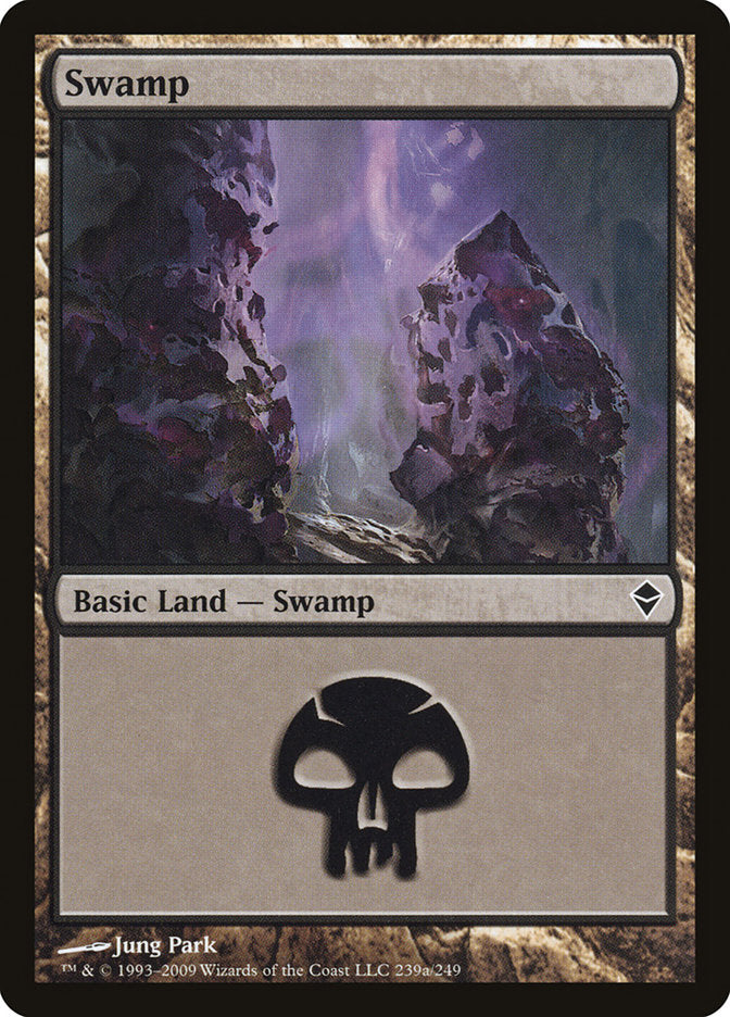Swamp (239a) [Zendikar] - Magic: The Gathering - Card Brawlers | Quebec | Canada |