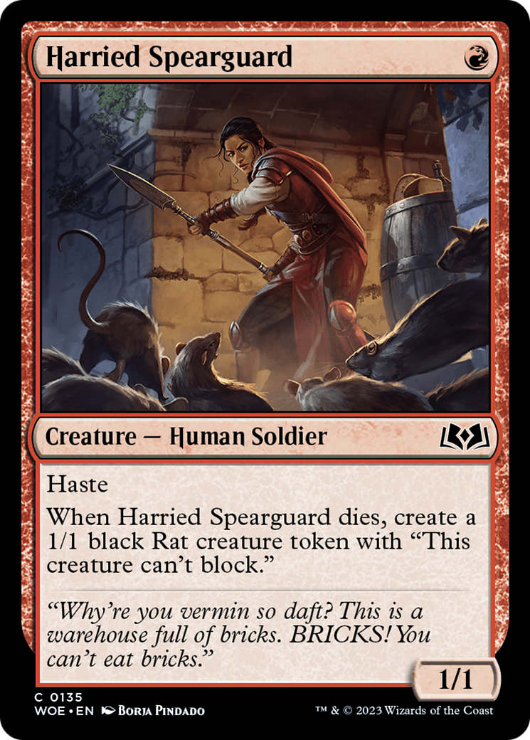 Harried Spearguard [Wilds of Eldraine] - Magic: The Gathering - Card Brawlers | Quebec | Canada |