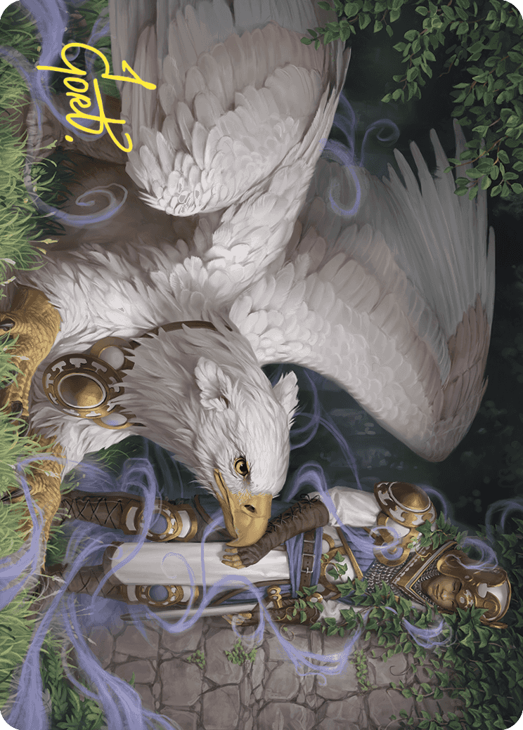 Dutiful Griffin Art Card (Gold-Stamped Signature) [Wilds of Eldraine Art Series] - Magic: The Gathering - Card Brawlers | Quebec | Canada |