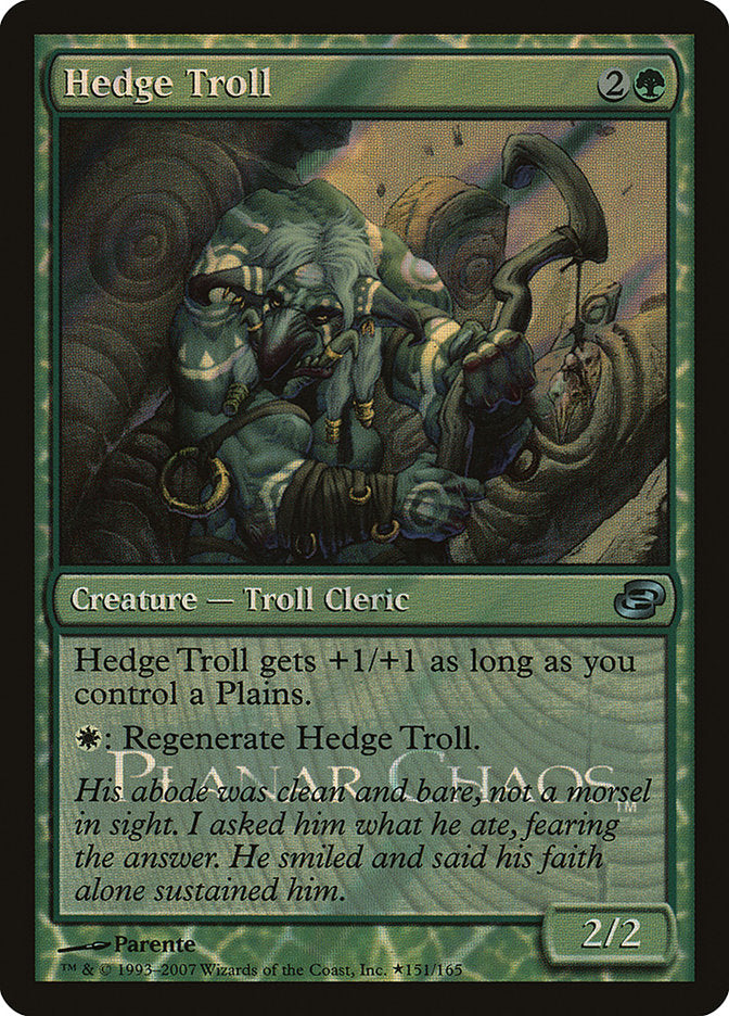 Hedge Troll [Planar Chaos Promos] - Magic: The Gathering - Card Brawlers | Quebec | Canada |