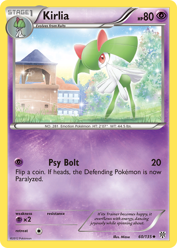 Kirlia (60/135) [Black & White: Plasma Storm] - Pokémon - Card Brawlers | Quebec | Canada |