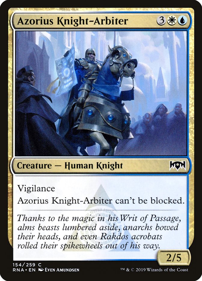 Azorius Knight-Arbiter [Ravnica Allegiance] - Magic: The Gathering - Card Brawlers | Quebec | Canada |