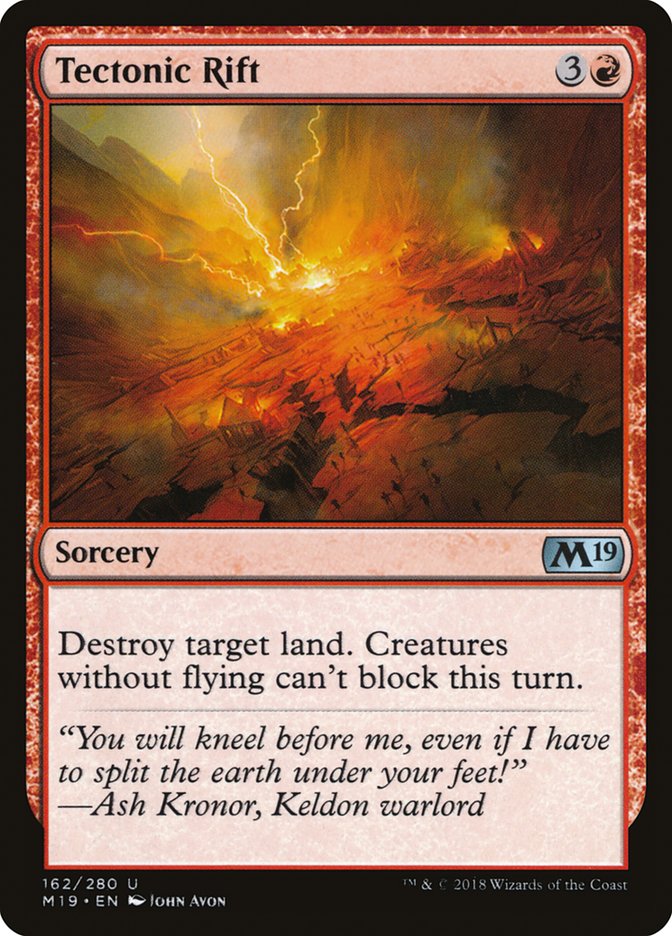 Tectonic Rift [Core Set 2019] - Magic: The Gathering - Card Brawlers | Quebec | Canada |