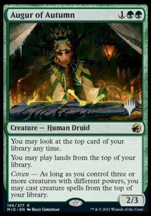 Augur of Autumn (Promo Pack) [Innistrad: Midnight Hunt Promos] - Magic: The Gathering - Card Brawlers | Quebec | Canada |