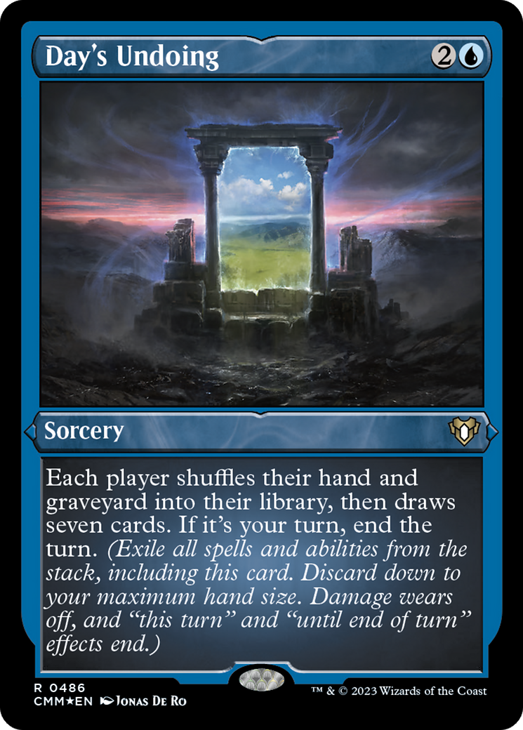 Day's Undoing (Foil Etched) [Commander Masters] - Magic: The Gathering - Card Brawlers | Quebec | Canada |