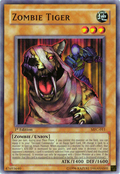 Zombie Tiger [MFC-011] Common - Yu-Gi-Oh! - Card Brawlers | Quebec | Canada |