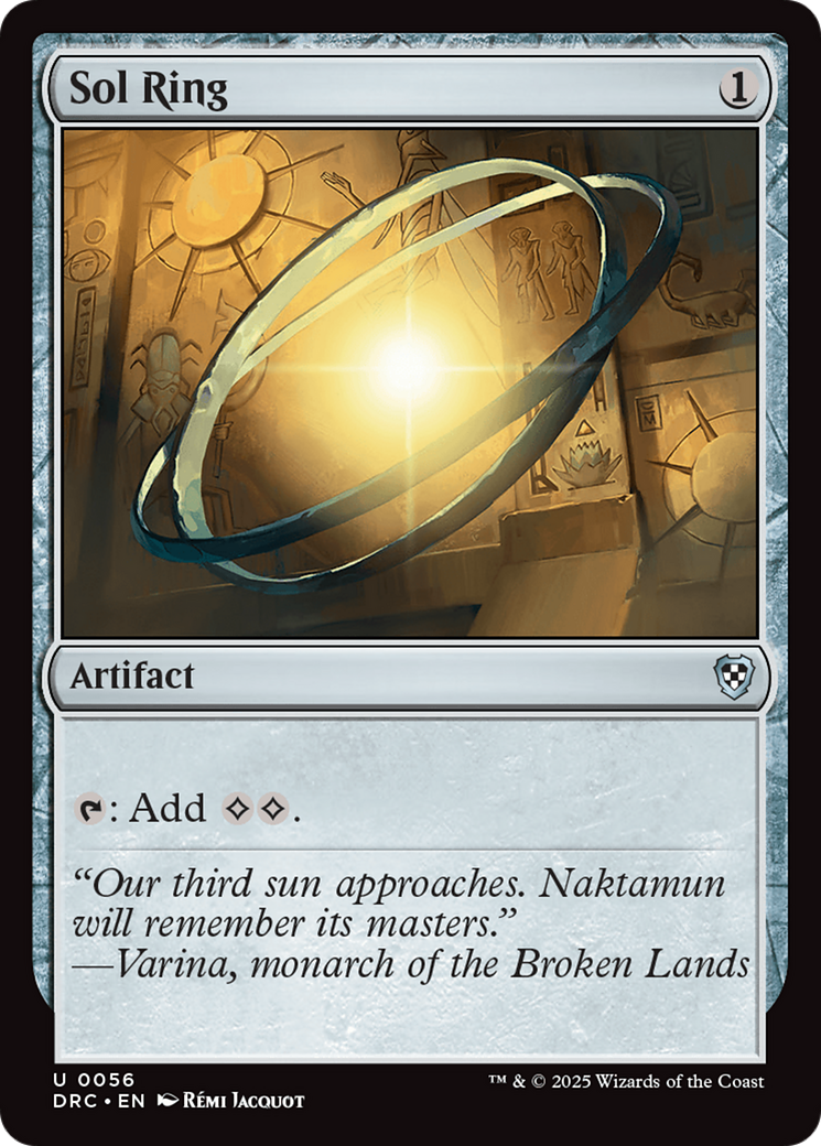 Sol Ring (0056) [Aetherdrift Commander] - Magic: The Gathering - Card Brawlers | Quebec | Canada |