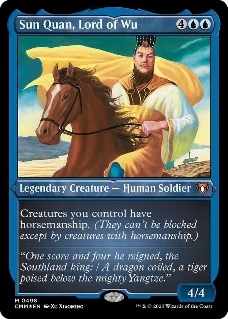 Sun Quan, Lord of Wu (Foil Etched) [Commander Masters] - Magic: The Gathering - Card Brawlers | Quebec | Canada |