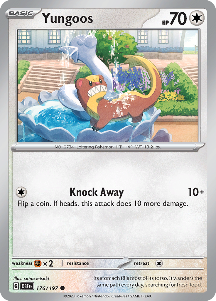 Yungoos (176/197) [Scarlet & Violet: Obsidian Flames] - Pokémon - Card Brawlers | Quebec | Canada |