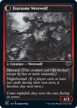 Fearful Villager // Fearsome Werewolf [Innistrad: Double Feature] - Magic: The Gathering - Card Brawlers | Quebec | Canada |