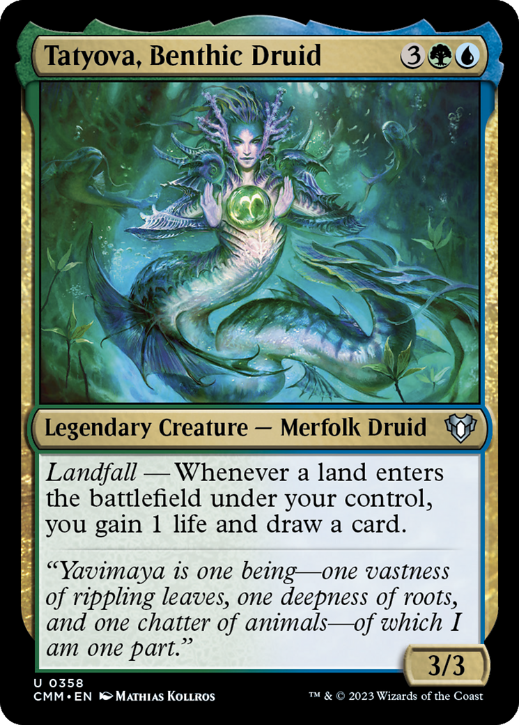 Tatyova, Benthic Druid [Commander Masters] - Magic: The Gathering - Card Brawlers | Quebec | Canada |