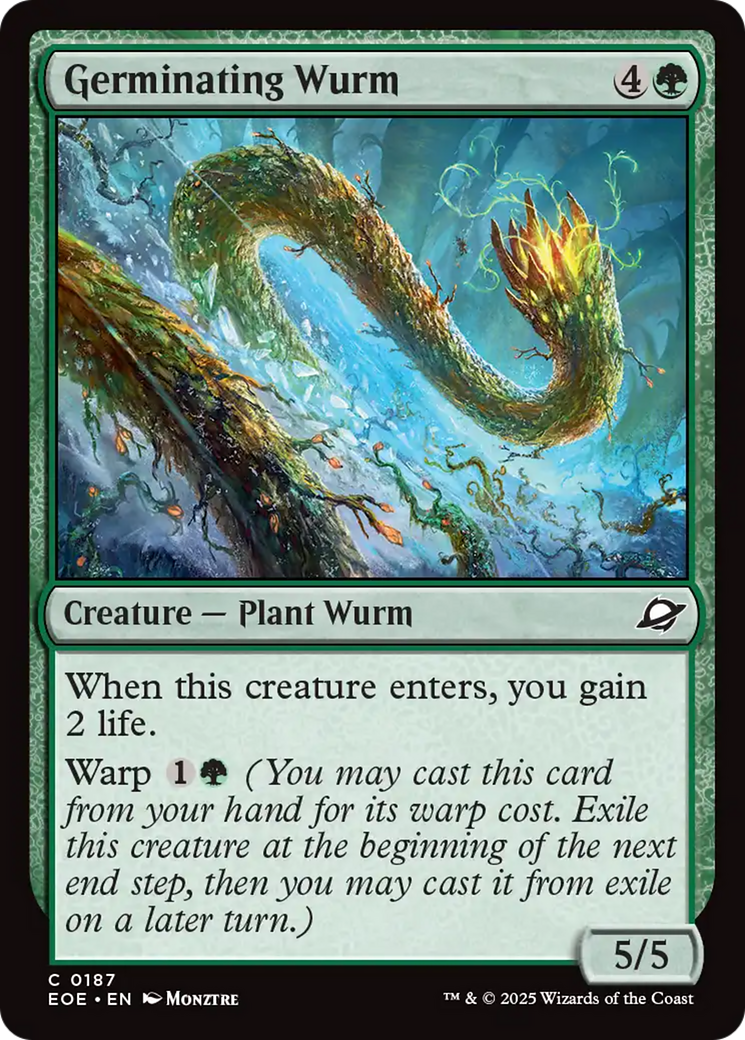 Germinating Wurm [Edge of Eternities] - Magic: The Gathering - Card Brawlers | Quebec | Canada |