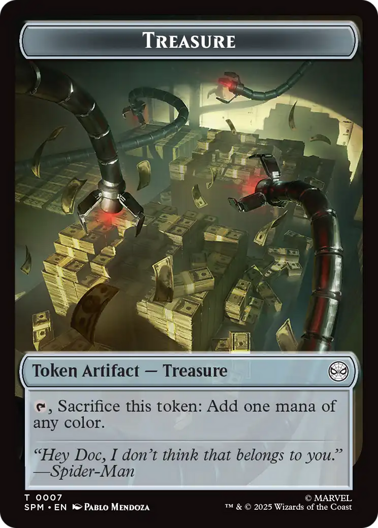 Human Citizen // Treasure Double-Sided Token [Marvel's Spider-Man Tokens] - Magic: The Gathering - Card Brawlers | Quebec | Canada |