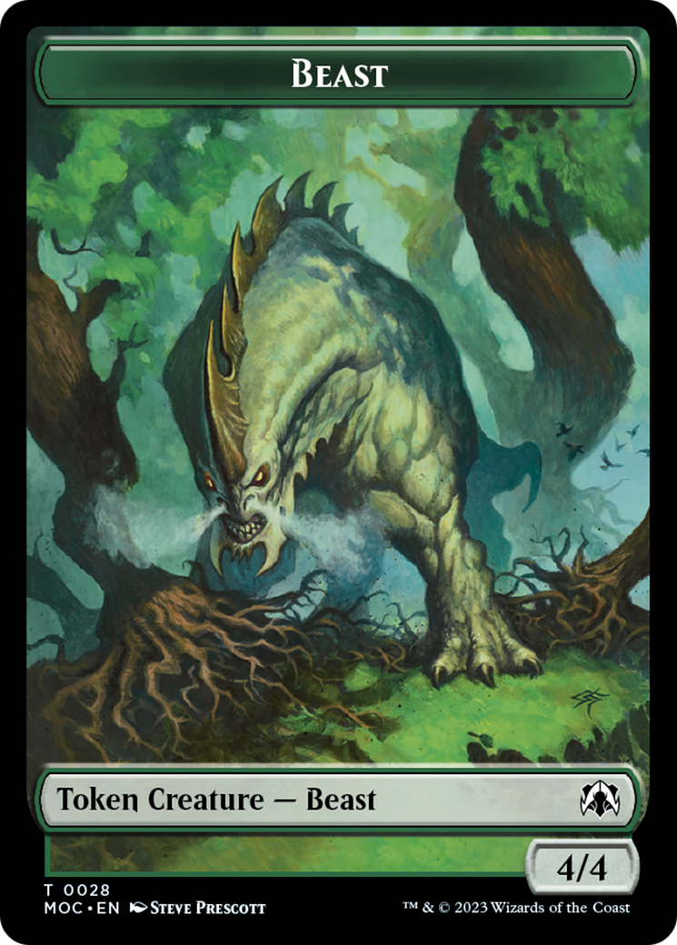 Thopter // Beast Double-Sided Token [March of the Machine Commander Tokens] - Magic: The Gathering - Card Brawlers | Quebec | Canada |
