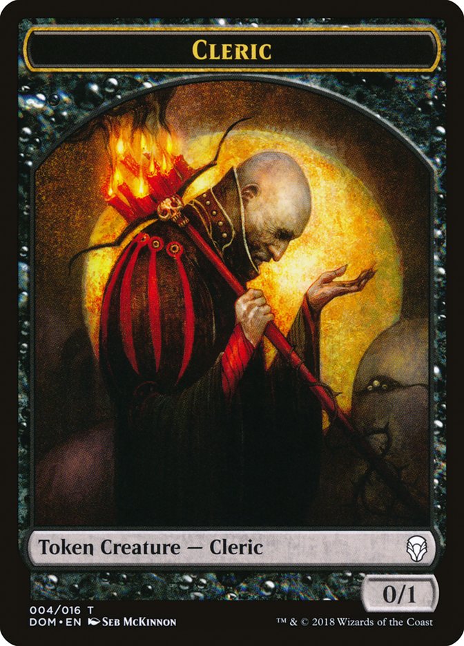 Cleric Token [Dominaria Tokens] - Magic: The Gathering - Card Brawlers | Quebec | Canada |